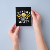 ワットもらえる? – かわいい電気技師 チラシ (手)