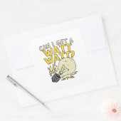 ワットもらえる？電気工事士 スクエアシール (封筒)