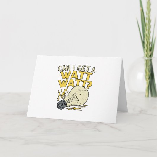 ワットを取れますか。電気ギフト カード (正面)