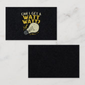 ワットを取れますか。電気ギフト 名刺 (正面/裏面)