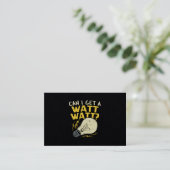 ワットを取れますか。電気ギフト 名刺 (スタンド正面)