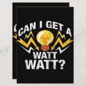 ワットを取得できますか。 – 電気おもしろい技師 メニュー (正面/裏面)