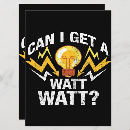 ワットを取得できますか。 – 電気おもしろい技師 メニュー (正面/裏面)