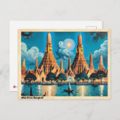 ワットアルンバンコクヴィンテージトラベル ポストカード (正面/裏面)