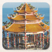 ワットコーロイ…Sriracha，チョンブリ，タイ スクエアペーパーコースター (正面)