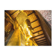 ワットポー葉書のリクライニングブッダ
