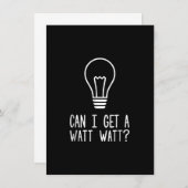 ワットワット面白い電気技師の電球 ノートカード (正面/裏面)