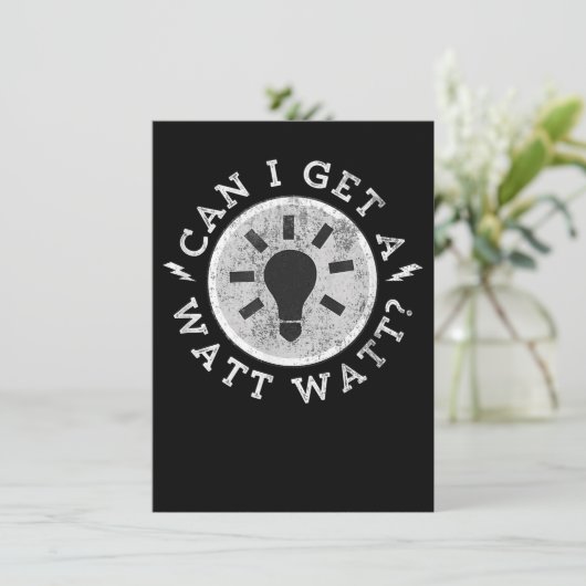 ワット好きの電気技師おもしろいを呼べるか 招待状 (スタンド正面)