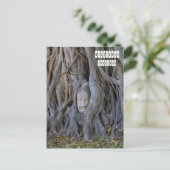 ワット・マハトス仏頭 ポストカード (スタンド正面)