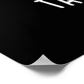 ワットChu Talkin Bao おもしろい Dimsum Pun Dark BG ポスター (角)