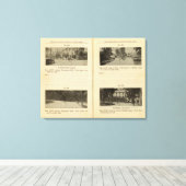 ワッピンガーズ滝フィッシュキルヴィレッジ キャンバスプリント (インサイチュ (ウッドフロア))