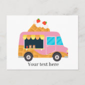 ワッフクールフードトラック追加文字 ポストカード (正面)