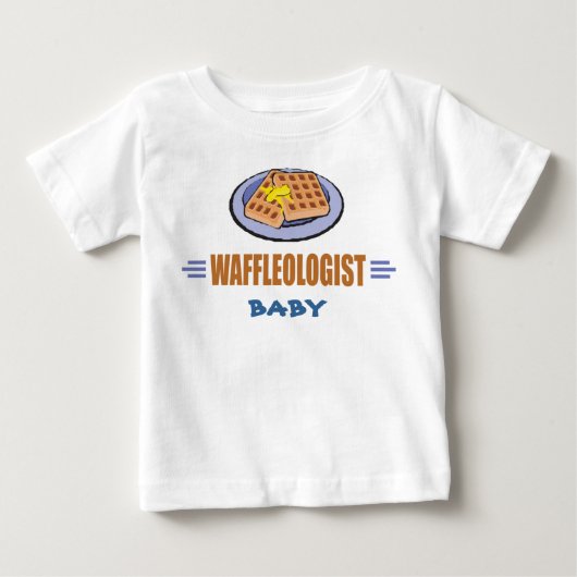 ワッフユーモアのあるシェフ ベビーTシャツ (正面)