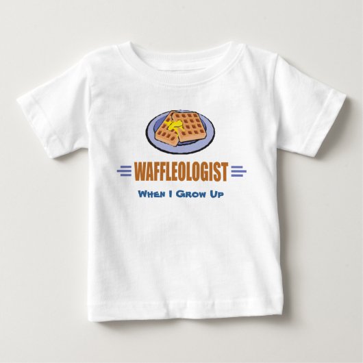 ワッフユーモアのあるシェフ ベビーTシャツ (正面)