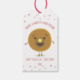 ワッフリーグッドフレンドワッフル子供の教室バレンタイン ギフトタグ
