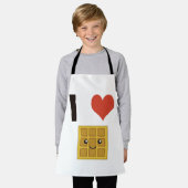 ワッフルが大好き エプロン (着用した状態)