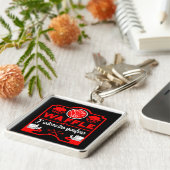 ワッフルが大好き キーホルダー (側面)