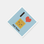 ワッフルが大好き スタンダードカクテルナプキン (角)