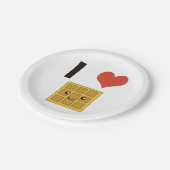 ワッフルが大好き ペーパープレート (アングル)