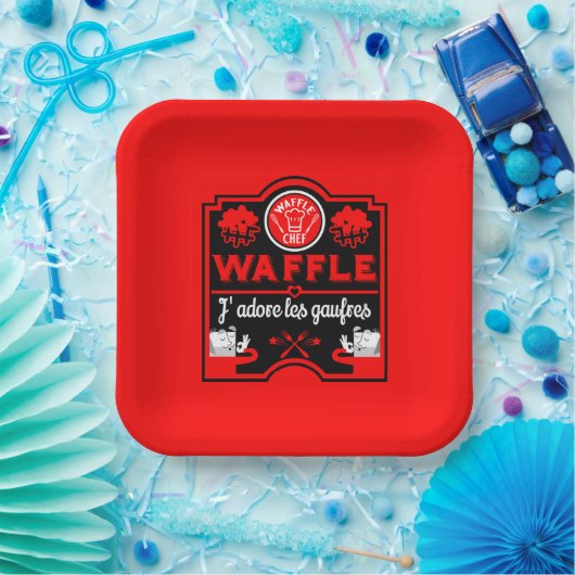 ワッフルが大好き ペーパープレート (パーティー)