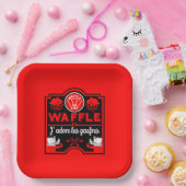 ワッフルが大好き ペーパープレート (パーティー)