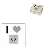 ワッフルが大好き ラバースタンプ (押印)