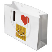 ワッフルが大好き ラージペーパーバッグ (裏面アングル)