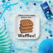 ワッフルが私の空の宇宙をワッフルで満たす ペーパープレート (パーティー)