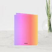 ワッフルとっても恋しいよ 面白い食べ物パン カード (裏面)