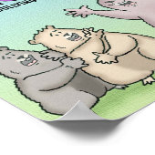 ワッフルとパンケーキのポスター ポスター (角)