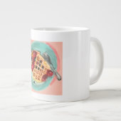 ワッフルとベリー ジャンボコーヒーマグカップ (正面右)