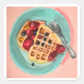 ワッフルとベリー スクエアシール (正面)