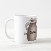 ワッフルとメープルシロップ食品コーヒーマグ コーヒーマグカップ (左)