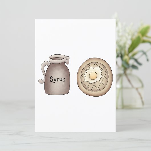 ワッフルとメープルシロップ 招待状