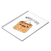 ワッフルにウケるワッフルパンの冗談 ノートブック (左側)