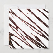 ワッフルにチョコレートアイススクープ ブライダルシャワー 招待状 (裏面)