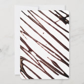 ワッフルにチョコレートアイススクープ ブライダルシャワー 招待状 (裏面)