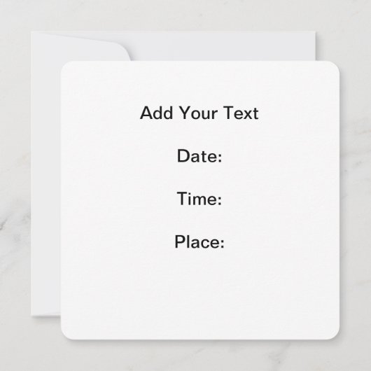 ワッフルのプレートの設定の朝食の招待状 招待状 (裏面)