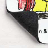 ワッフルの人及びベーコンの男の子のマウスパッド マウスパッド (コーナー)