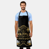 ワッフルの日 エプロン (着用した状態)