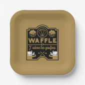 ワッフルの日 ペーパープレート (正面)