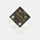 ワッフルの日 縁ありカクテルナプキン (角)