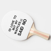 ワッフルはノーと言った 卓球ラケット (横)