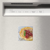 ワッフルは甘い歯のためのスグリと自家製 マグネット (インサイチュ (食洗機))