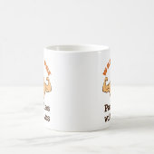 ワッフルはAbsワッフルの恋人とパンケーキだけ コーヒーマグカップ (中央)