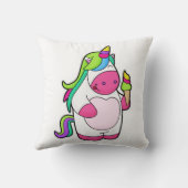 ワッフルアイスクリームのユニコーン クッション (裏面)
