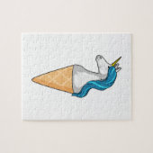 ワッフルアイスクリームのユニコーン ジグソーパズル (横)