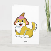 ワッフルアイスクリームの犬 カード (裏面)