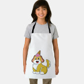 ワッフルアイスクリームを付けた犬 エプロン (インサイチュ)
