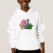 ワッフルアイスクリーム付きモグラ (正面)